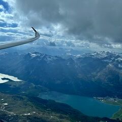 Flugwegposition um 15:43:02: Aufgenommen in der Nähe von Maloja, Schweiz in 3655 Meter